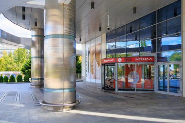 18 Temmuz 2022 Chisinau Moldova. Resimli editör kullanımı için. Alışveriş Merkezi Alışveriş Merkezi Girişi.