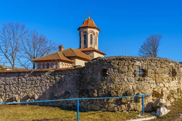 February 2022 Cuhurestii Moldova Editorial Background News Ancient Stone Church — Stock Photo, Image