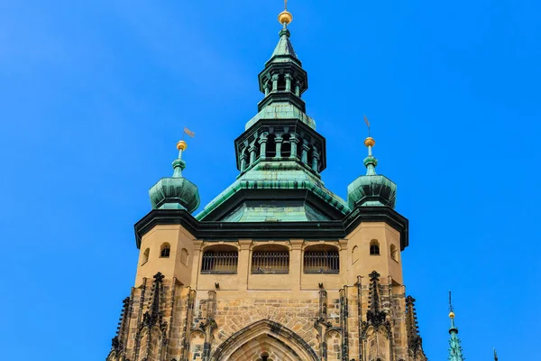 Вид Готичний Католицький Собор Святого Вітуса Вацлава Войтека Празькому Замку — стокове фото