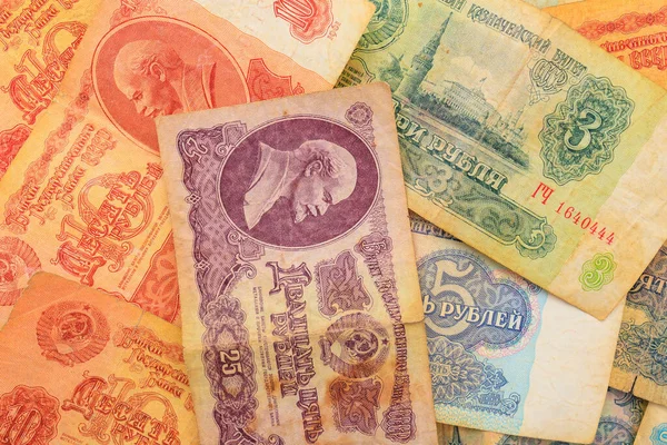 Banknotenunion Geld Der Udssr Historisches Erbe Hintergrund Oder Hintergrund — Stockfoto