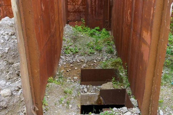 Schutzraum Inneren Verlassene Geheime Atombunker Gefechtsstand Des Kalten Krieges Objekt — Stockfoto