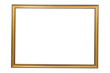 Frame for photo or picture with copy space on white isolated background