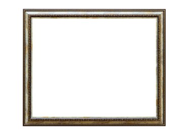 Frame for photo or picture with copy space on white isolated background
