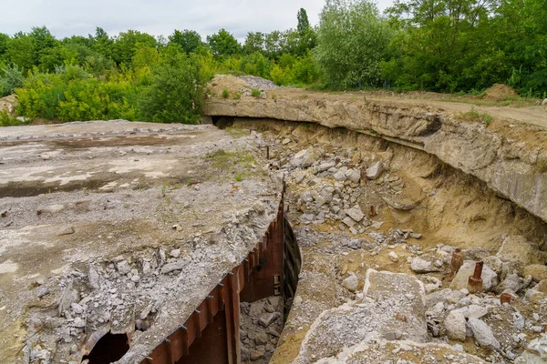 Övergiven Hemlig Kärnbunker Kalla Krigets Kommandocentral Objekt 1180 Bakgrund Med — Stockfoto