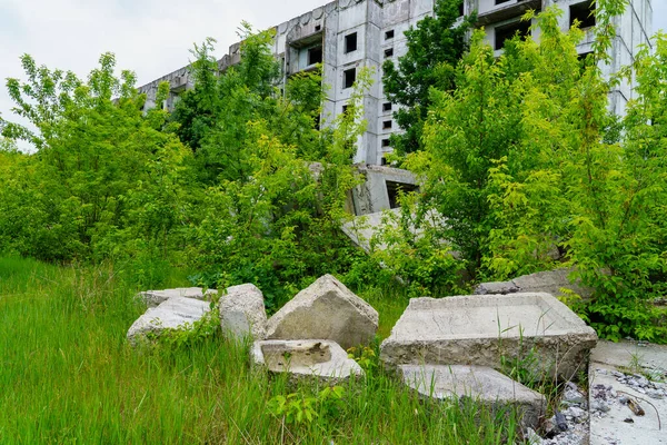 Ruinen Von Unterkünften Verlassene Geheime Atombunker Gefechtsstand Des Kalten Krieges — Stockfoto