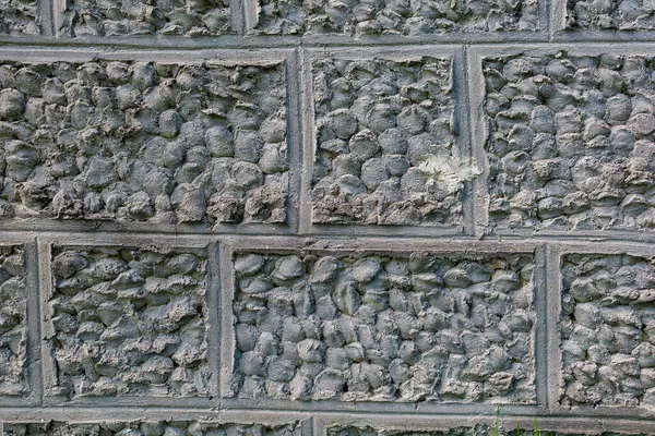 Pleister Imiteert Natuursteen Ruw Getextureerd Wandoppervlak Achtergrond Achtergrond Blanco Voor — Stockfoto