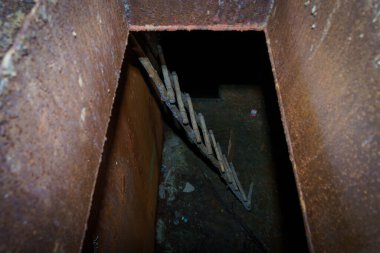 June 5, 2022 Olishkany Moldova. Anti-nuclear secret bunker of the USSR. Abandoned military facility 1180. Alternate command post