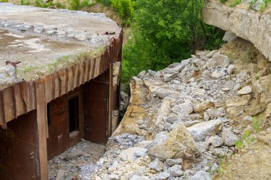 June 5, 2022 Olishkany Moldova. Anti-nuclear secret bunker of the USSR. Abandoned military facility 1180. Alternate command post