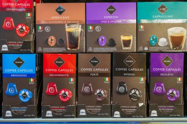 7 Temmuz 2022 Beltsy, Moldova. Resimli editör kullanımı için. Rioba kahve ve kahve içecekler..