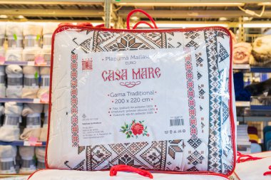 19 Eylül 2022 Beltsy, Moldova. Resimli editör kullanımı için. Sıcak, kalın battaniye..