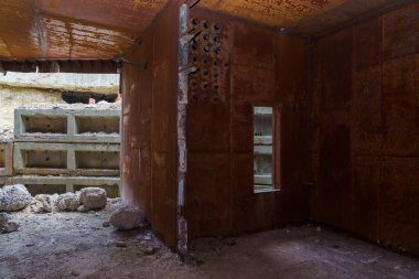 June 5, 2022 Olishkany Moldova. Anti-nuclear secret bunker of the USSR. Abandoned military facility 1180. Alternate command post