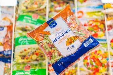 20 Ocak 2023 Beltsy, Moldova. Resimli editör kullanımı için. Donmuş Meksika karışımı.