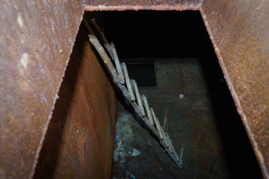 June 5, 2022 Olishkany Moldova. Anti-nuclear secret bunker of the USSR. Abandoned military facility 1180. Alternate command post