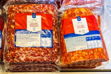 1 Eylül 2022 Beltsy, Moldova. Resimli editör kullanımı için. Et dilimleri.