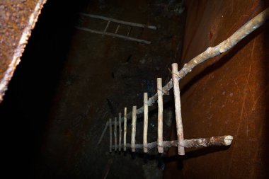 June 5, 2022 Olishkany Moldova. Anti-nuclear secret bunker of the USSR. Abandoned military facility 1180. Alternate command post