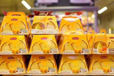 6 Nisan 2023 Beltsy, Moldova. Resimli editör kullanımı için. Paskalya panettonu.