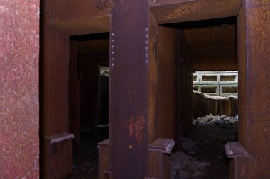 June 5, 2022 Olishkany Moldova. Anti-nuclear secret bunker of the USSR. Abandoned military facility 1180. Alternate command post