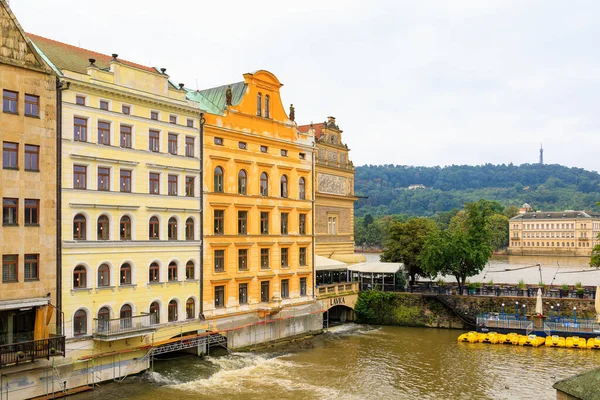 Серпня 2022 Року Прага Чехія Будинки Старої Європейської Архітектури Тло — стокове фото