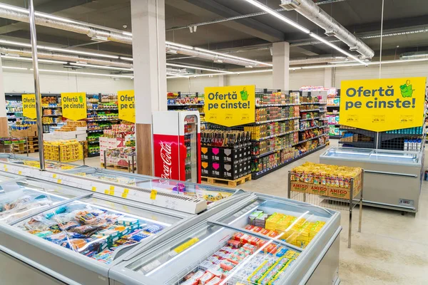 Interieur Van Een Supermarkt April 2023 Riemen Moldavië Voor Illustratief — Stockfoto