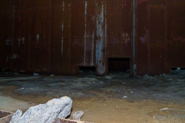 June 5, 2022 Olishkany Moldova. Anti-nuclear secret bunker of the USSR. Abandoned military facility 1180. Alternate command post