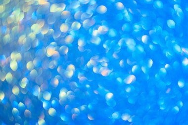 Bulanık arkaplan. Odaklanmamış fotoğraf merceğini geri ver. Arka plan bokeh. Tasarım boş. Tasarımcı için grafik kaynak. Soğuk ton.