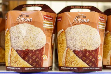 6 Nisan 2023 Beltsy, Moldova. Resimli editör kullanımı için. Paskalya panettonu.