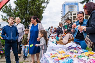 22 Mayıs 2022 Beltsy, Moldova. Resimli editör kullanımı için. Halk sanatı ürünleri.