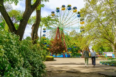 12 Mayıs 2023 Beltsy, Moldova. Resimli editör kullanımı için. Şehirde ilkbahar