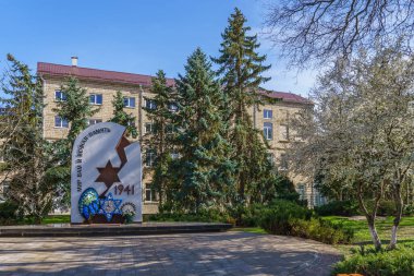 15 Nisan 2022 Beltsy, Moldova. Resimli editör kullanımı için. Yahudilerin Anıtı