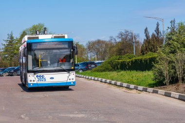 23 Nisan 2023 Beltsy, Moldova. Resimli editör kullanımı için. Şehir tramvayları