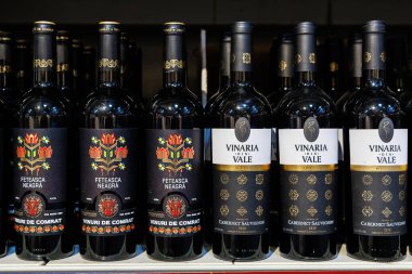 11 Ekim 2023 Beltsy, Moldova. Resimli editör kullanımı için. Moldova şarabı