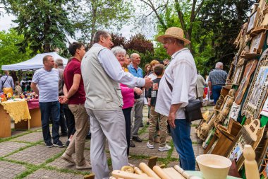 22 Mayıs 2022 Beltsy, Moldova. Resimli editör kullanımı için. Halk sanatı ürünleri.