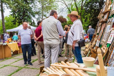22 Mayıs 2022 Beltsy, Moldova. Resimli editör kullanımı için. Halk sanatı ürünleri.