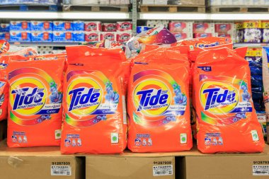 11 Ekim 2023 Beltsy, Moldova. Resimli editör kullanımı için. Gel-git deterjanı