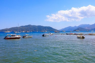 6 Ağustos 2023 Marmaris Turkey. Resimli editör kullanımı için. Şehir Deniz Koyu