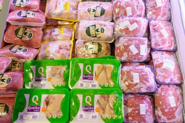 20 Aralık 2022 Beltsy, Moldova. Resimli editör kullanımı için. Donmuş yarı bitmiş ürünler