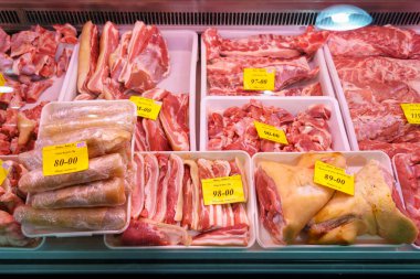 20 Aralık 2022 Beltsy, Moldova. Resimli editör kullanımı için. Piyasada et