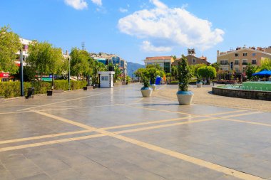 6 Ağustos 2023 Marmaris Turkey. Resimli editör kullanımı için. Çeşmeli merkez meydan