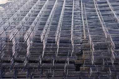 Metal örgü. Seçici odaklı arkaplan ve metin için alanı kopyala