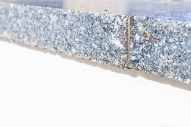 Mermer kaplama. Seçici odaklı arkaplan ve metin için alanı kopyala.