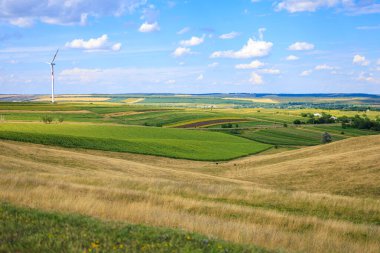 Avrupa 'nın bereketli toprakları. Seçici odak ve kopyalama alanı olan arkaplan
