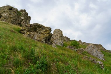 Hilly Vadisi. Seçici odaklı arkaplan ve metin için alanı kopyala.