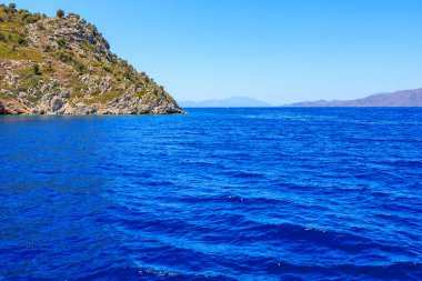 Yeşil yardım adası. Seçici odaklı arkaplan ve metin için alanı kopyala