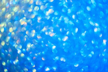 Bulanık arkaplan. Odaklanmamış fotoğraf merceğini geri ver. Arka plan bokeh. Tasarım boş. Tasarımcı için grafik kaynak. Soğuk ton.