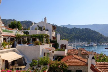 Eski şehir manzarası. Seçici odaklı arkaplan ve metin için alanı kopyala.