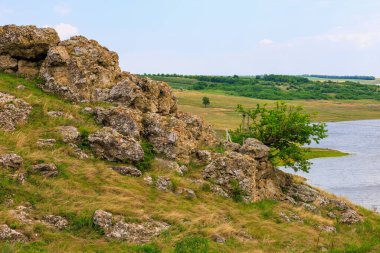 Hilly Vadisi. Seçici odaklı arkaplan ve metin için alanı kopyala.