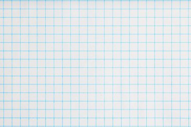 Beyaz grafik kağıdında mavi ızgara deseni.