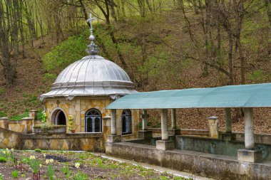 Dua için şapel. Seçici odaklı arkaplan ve metin için alanı kopyala