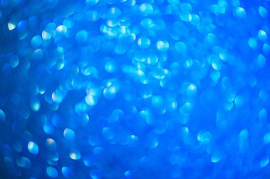 Bulanık arkaplan. Odaklanmamış fotoğraf merceğini geri ver. Arka plan bokeh. Tasarım boş. Tasarımcı için grafik kaynak. Soğuk ton.