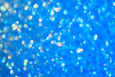 Bulanık arkaplan. Odaklanmamış fotoğraf merceğini geri ver. Arka plan bokeh. Tasarım boş. Tasarımcı için grafik kaynak. Soğuk ton.